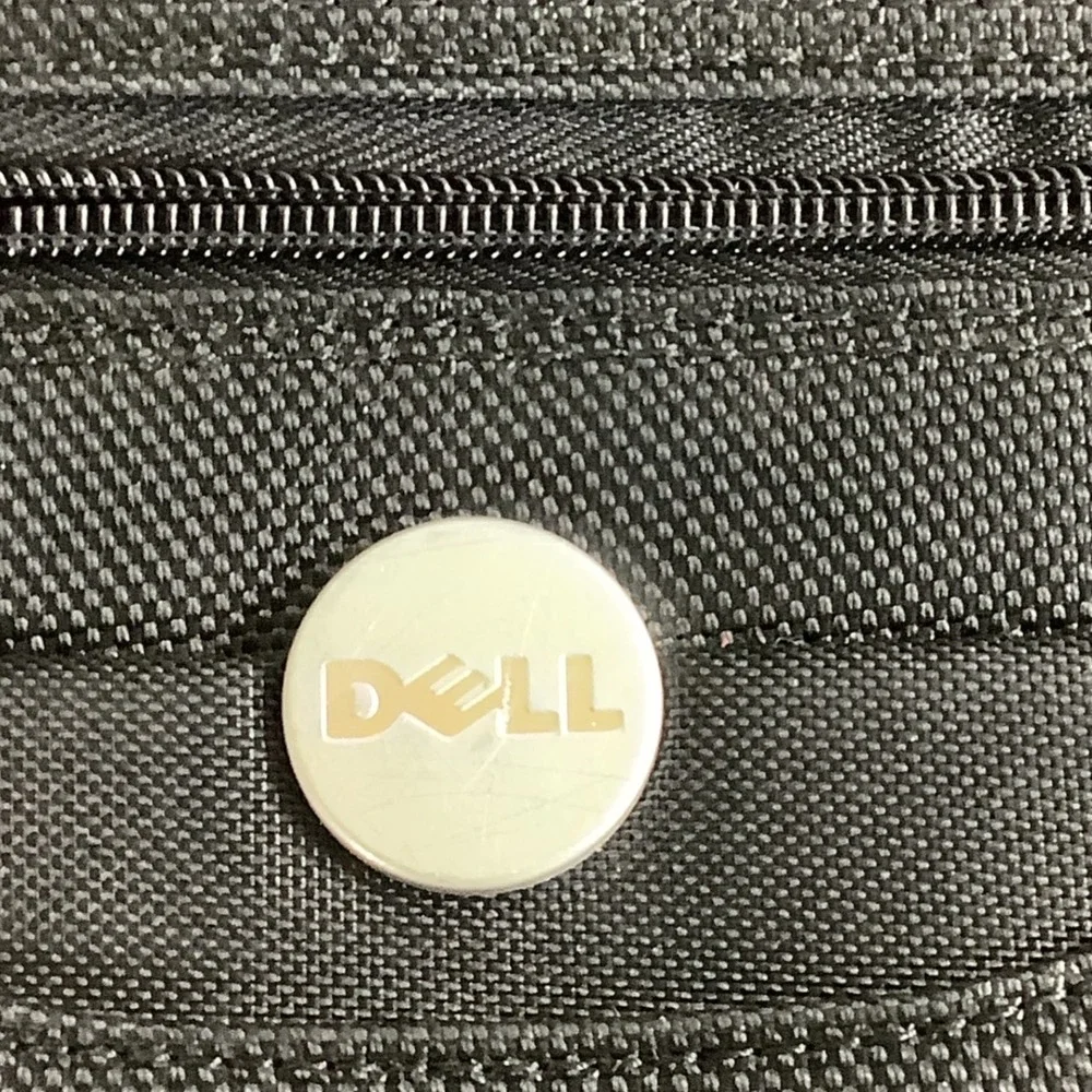 Dell Black Laptop Messenger Bag Shoulder Briefcase Ballistic Nylon Multi-Pocket